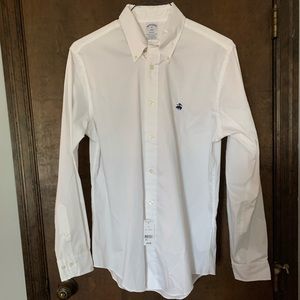 NWT Mens Brooks Brothers White Button-down shirt